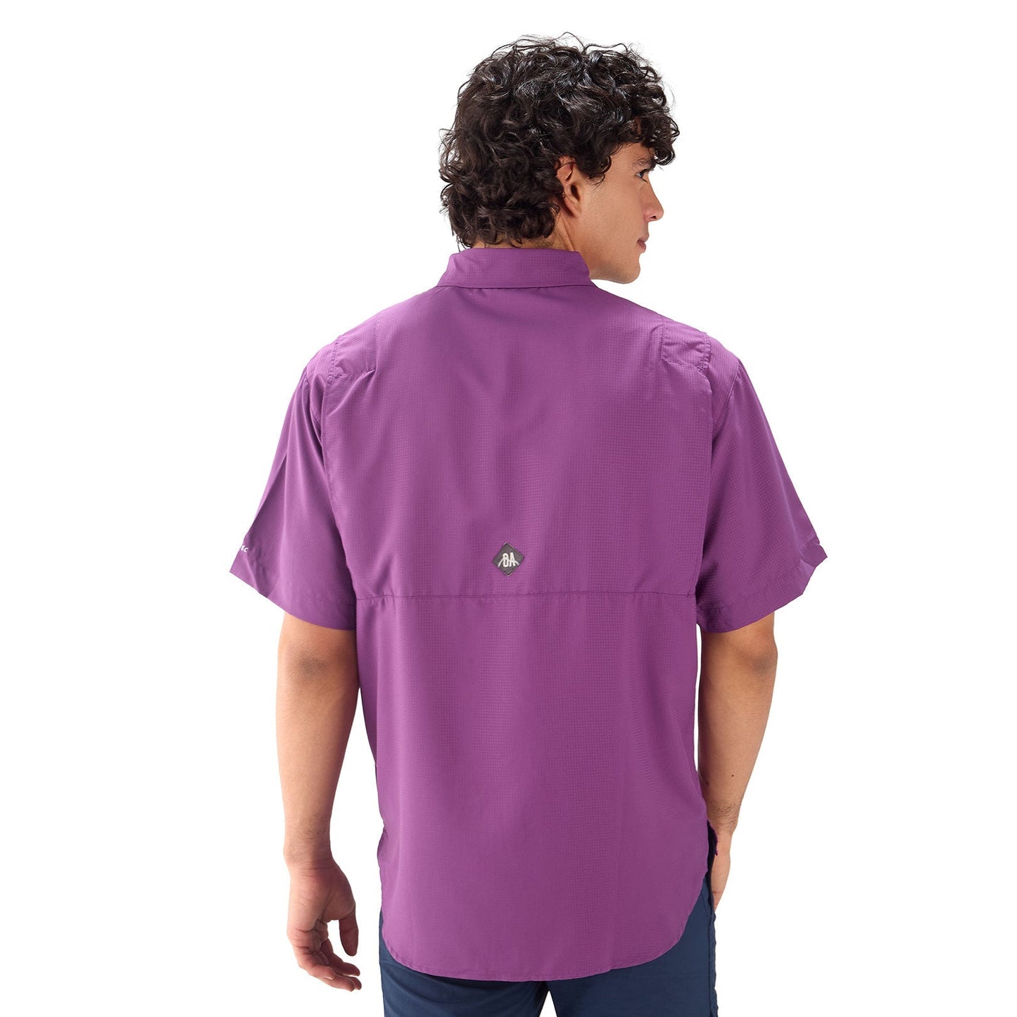 CAMISA HOMBRE SAMARA MANGA CORTA OUTDOOR ADVENTURE - Morado