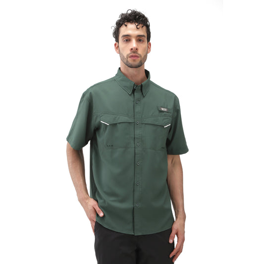 Camisa Hombre Manga Corta Roatan Outdoor Adventure - Verde