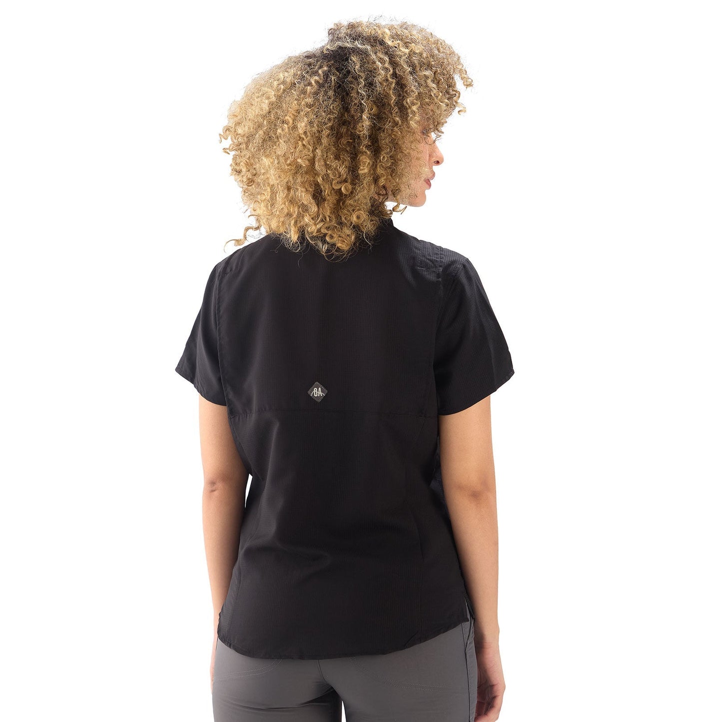 CAMISA MUJER SAMARA MANGA CORTA / OUTDOOR ADVENTURE#NEGRO