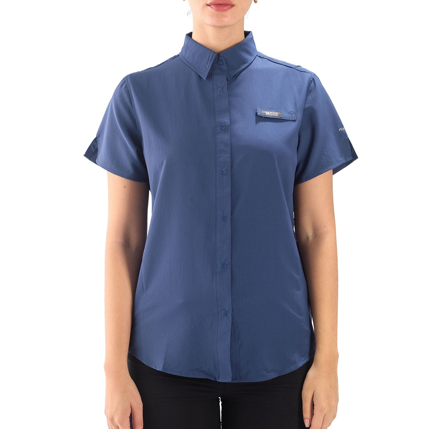 Camisa Mujer Manga Corta Samara Outdoor Adventure - Azul