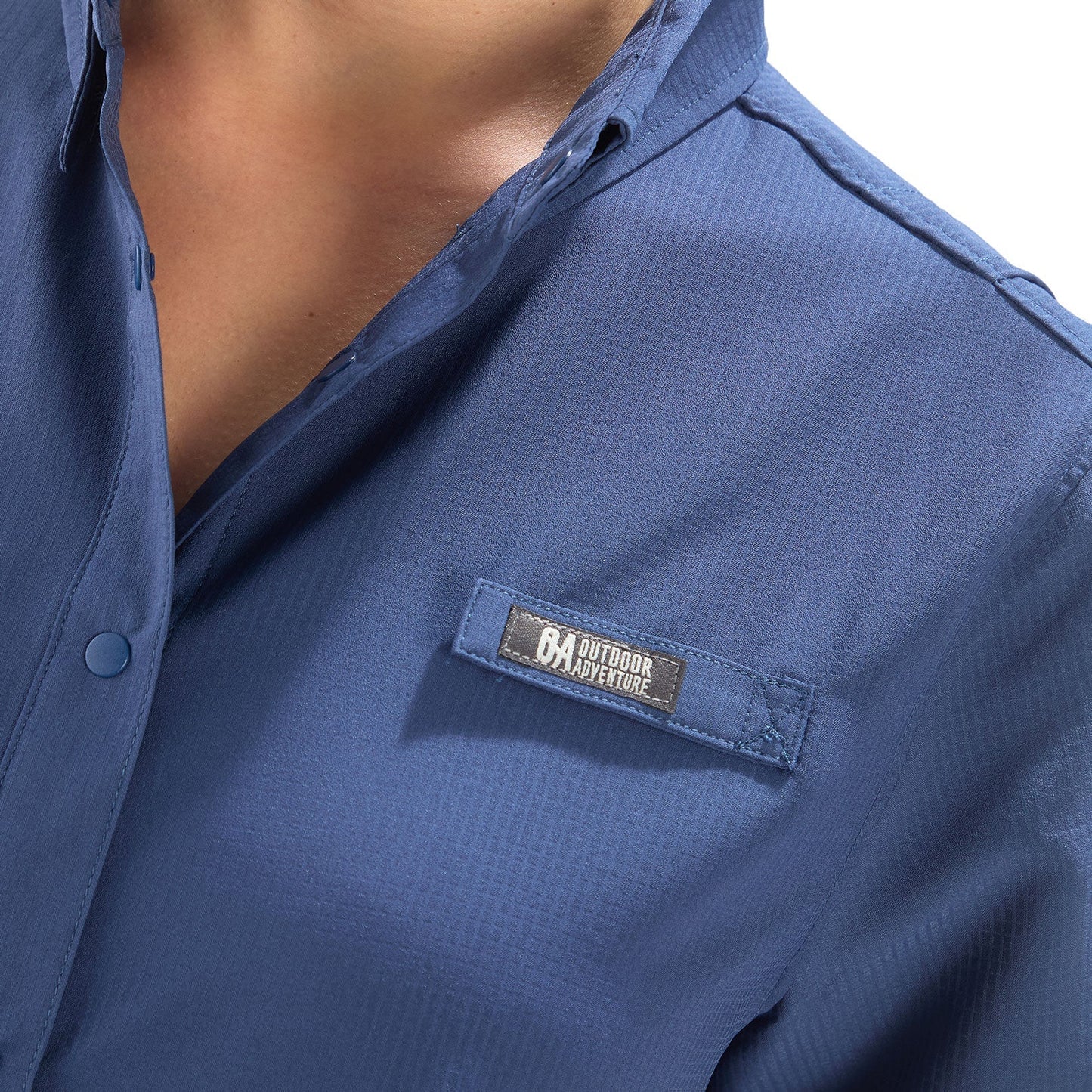 Camisa Mujer Manga Corta Samara Outdoor Adventure - Azul