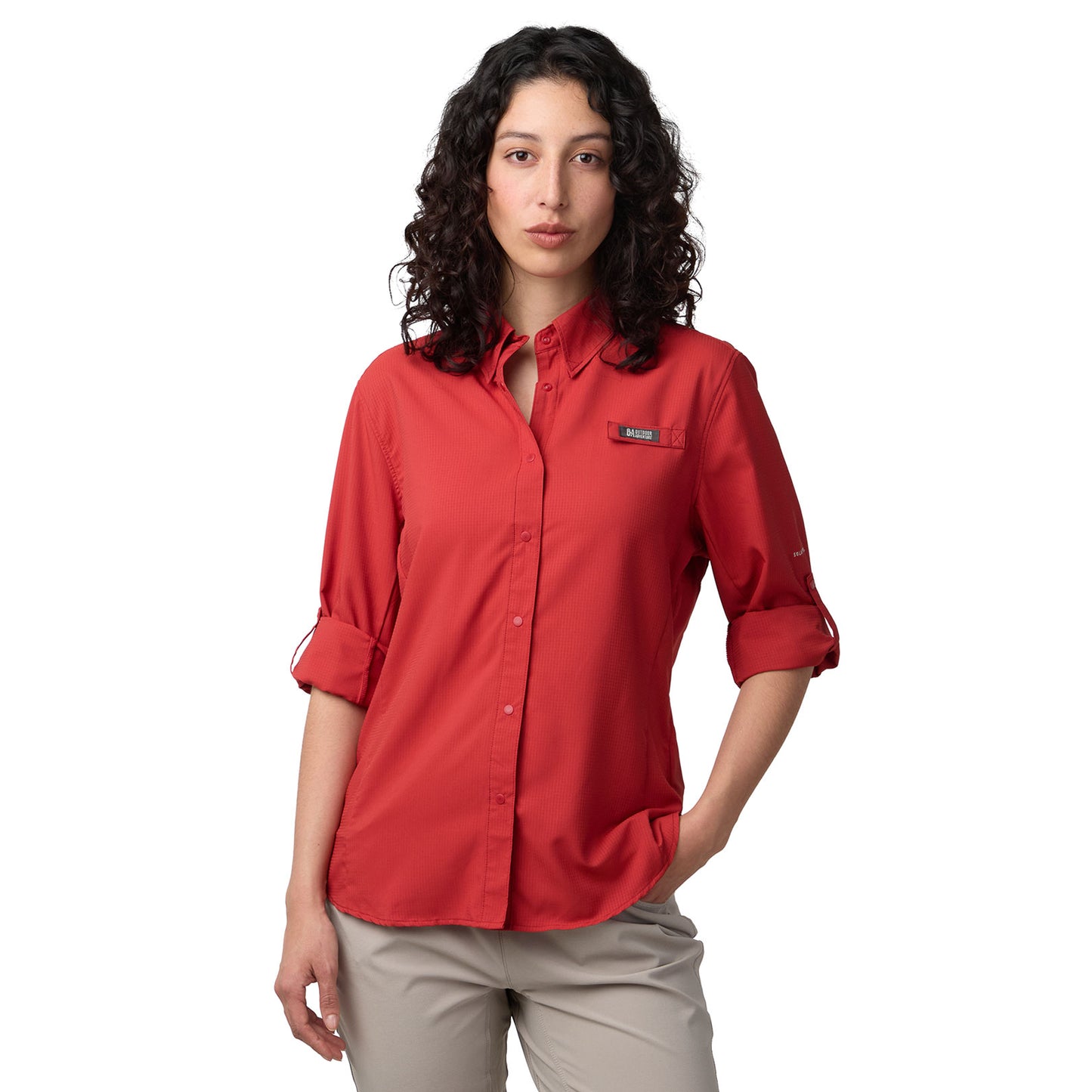 Camisa Manga Larga Mujer Samara Outdoor Adventure - Rojo