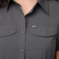 CAMISA MUJER OROSI MANGA CORTA OUTDOOR ADVENTURE - GRIS