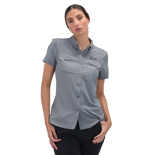 Camisa Manga Corta Mujer Roatan Outdoor Adventure - Gris