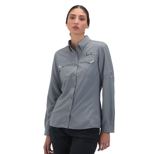Camisa Manga Larga Mujer Roatan Outdoor Adventure - Gris
