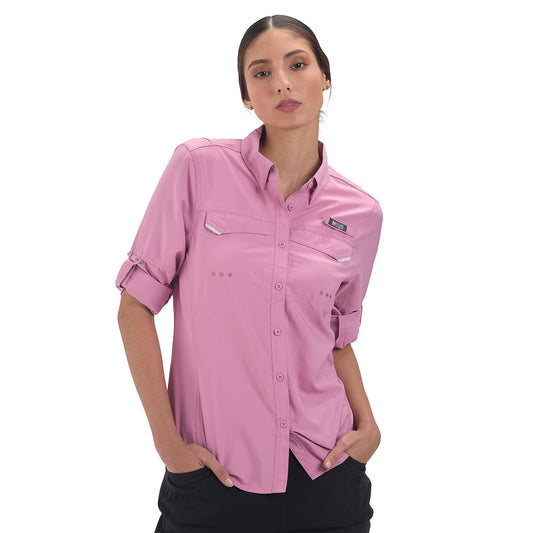 Camisa Manga Larga Mujer Roatan Outdoor Adventure - Rosa