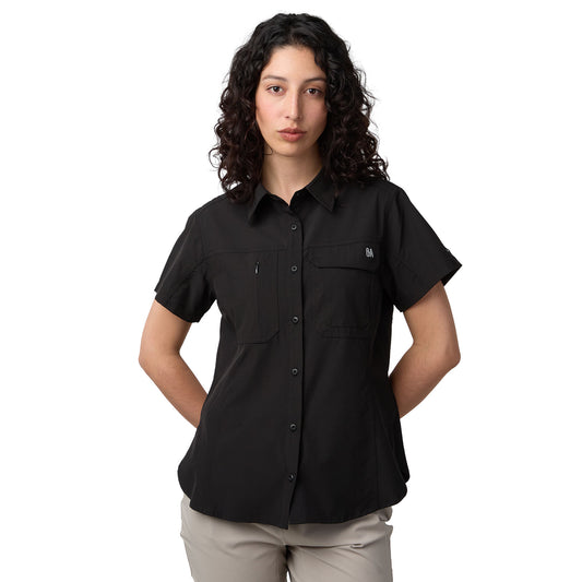 Camisa Manga Corta Mujer Las Perlas Outdoor Adventure - Negro