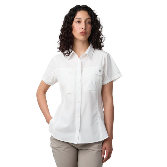 Camisa Manga Corta Mujer Las Perlas Outdoor Adventure - Blanco