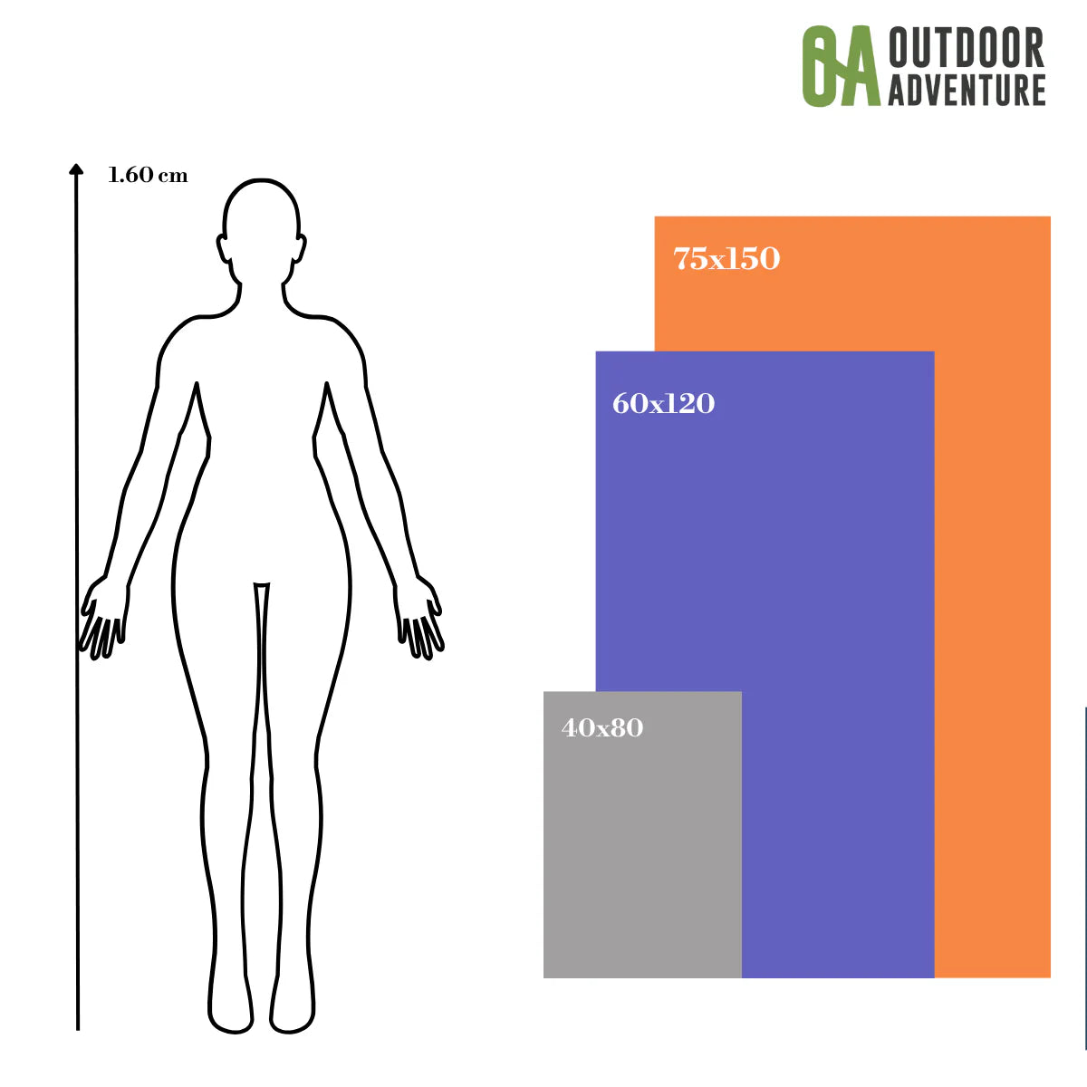 Toalla Microfibra Outdoor Adventure Canaima 75x150 cm - Verde