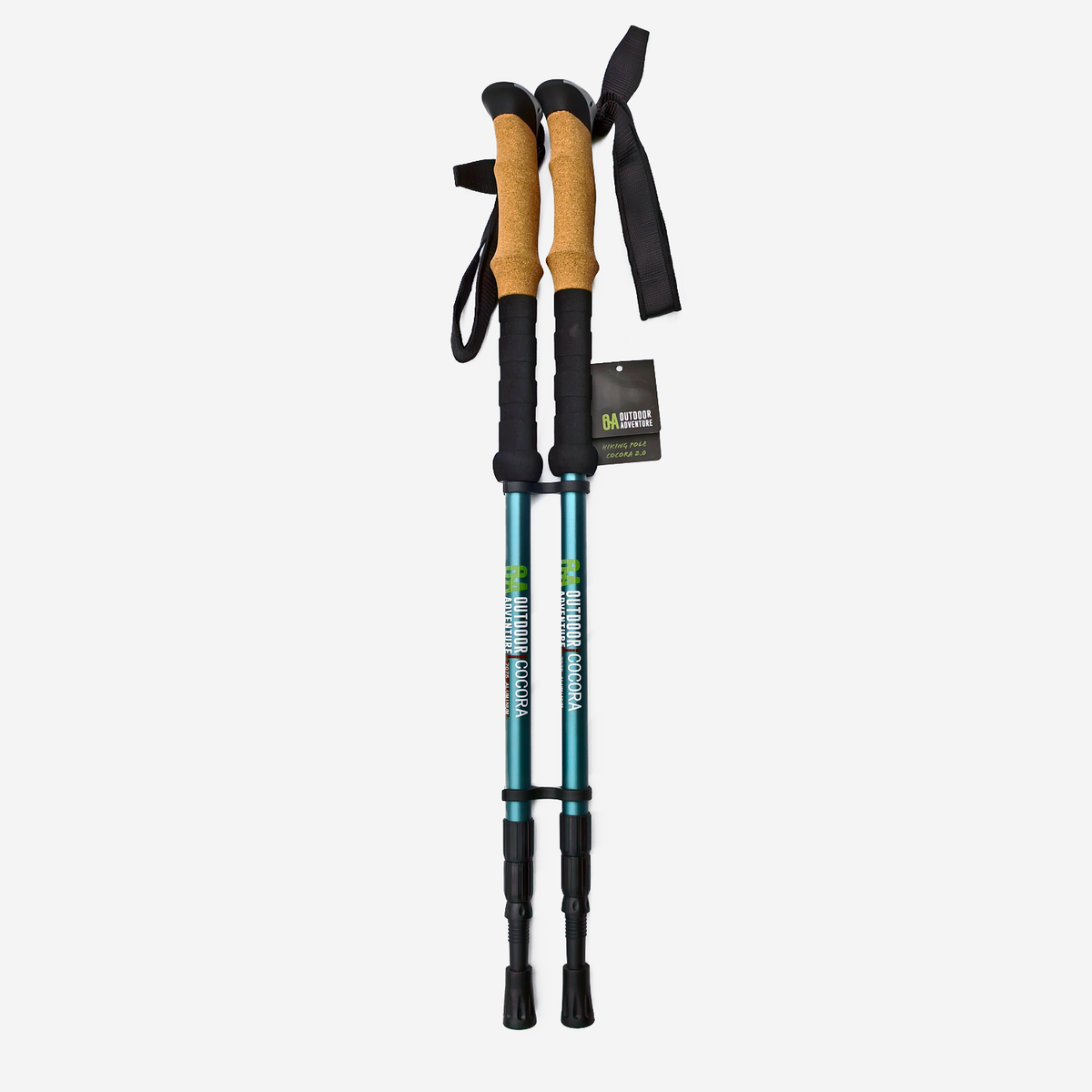 Duo baston telescopico Outdoor Adventure Cocora 2.0 - Verde
