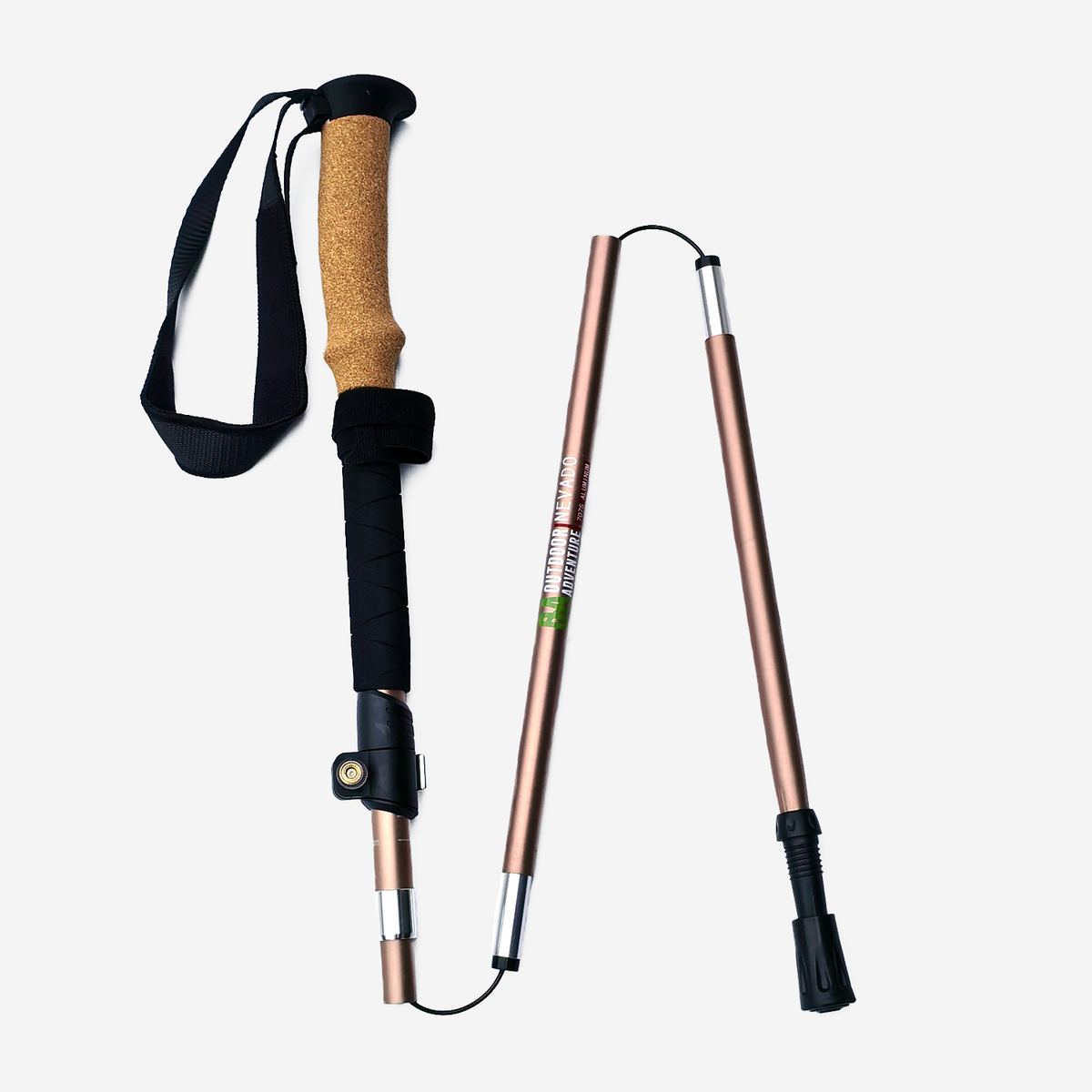 Duo baston plegable Outdoor Adventure Nevado - Oro Rosa