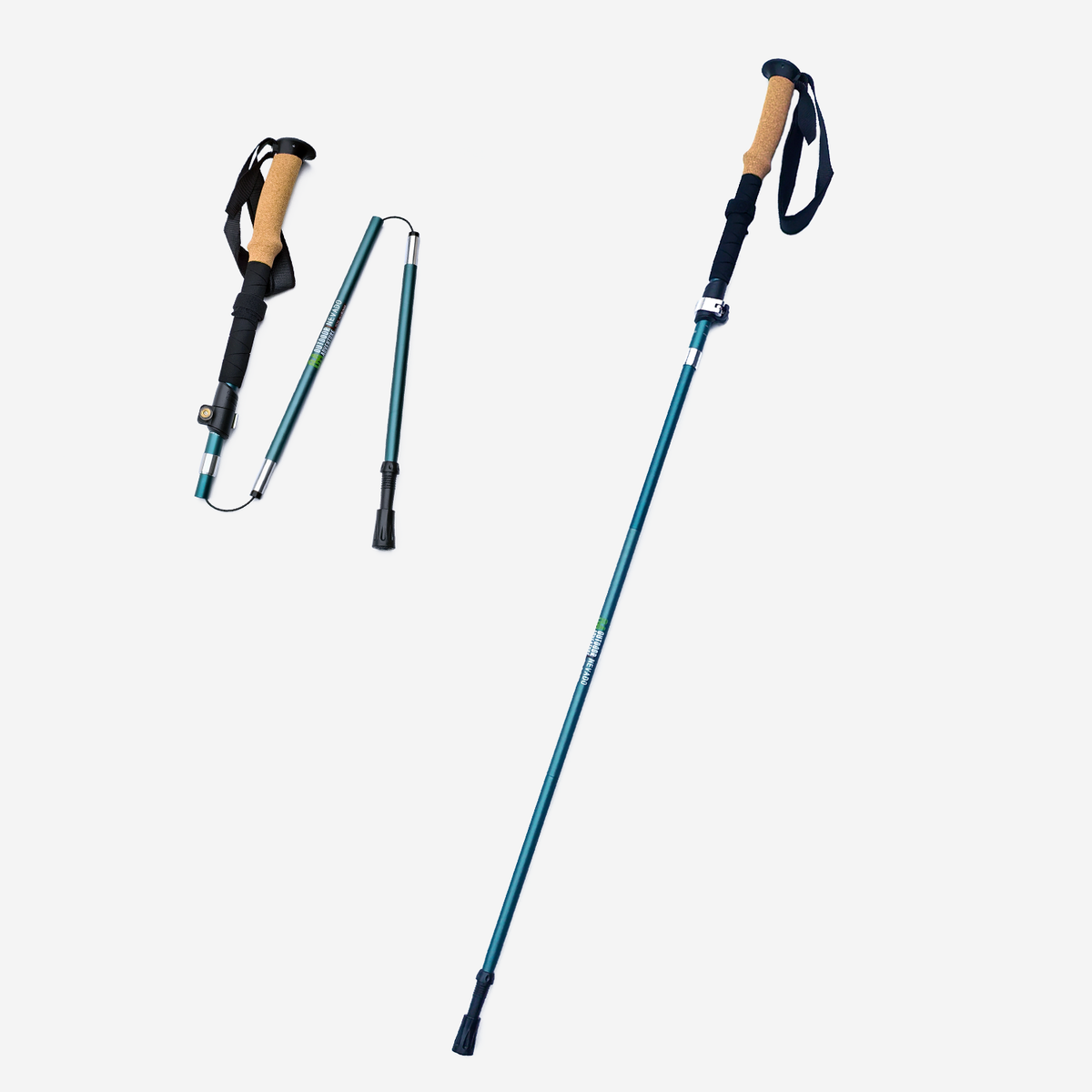 Duo baston plegable Outdoor Adventure Nevado - Verde