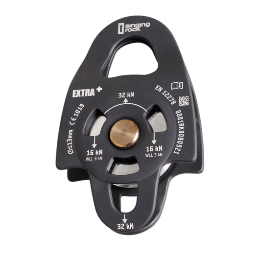 POLEA DE ALUMINIO EXTRA PLUS 32KN - NEGRA
