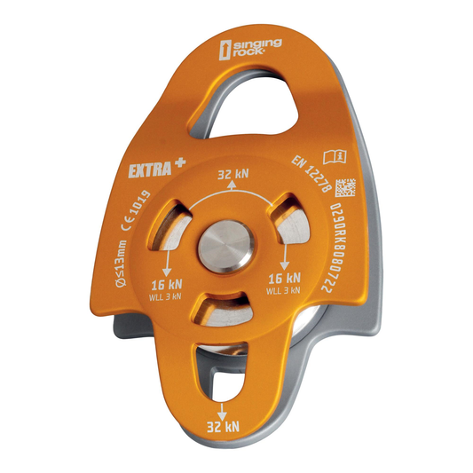 POLEA DE ALUMINIO EXTRA PLUS 32KN - NARANJA